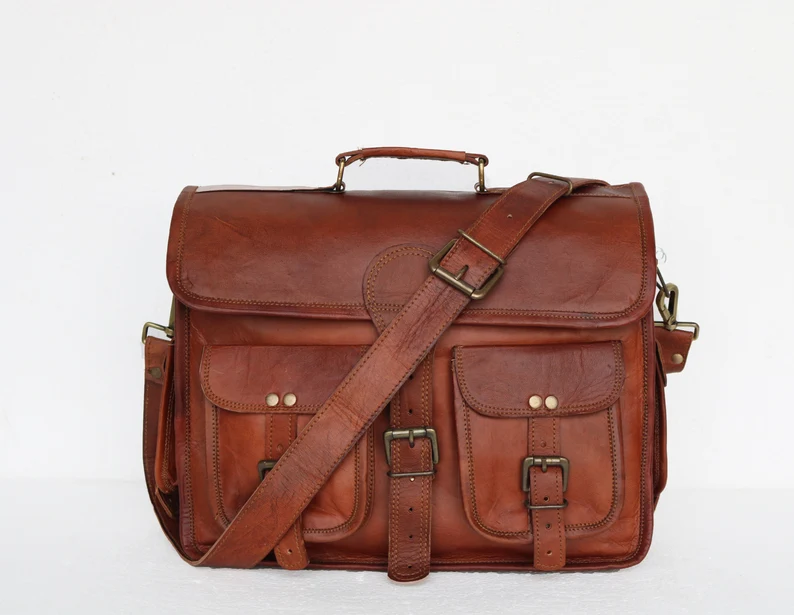 Crafted Elegance Real Leather Messenger Bags