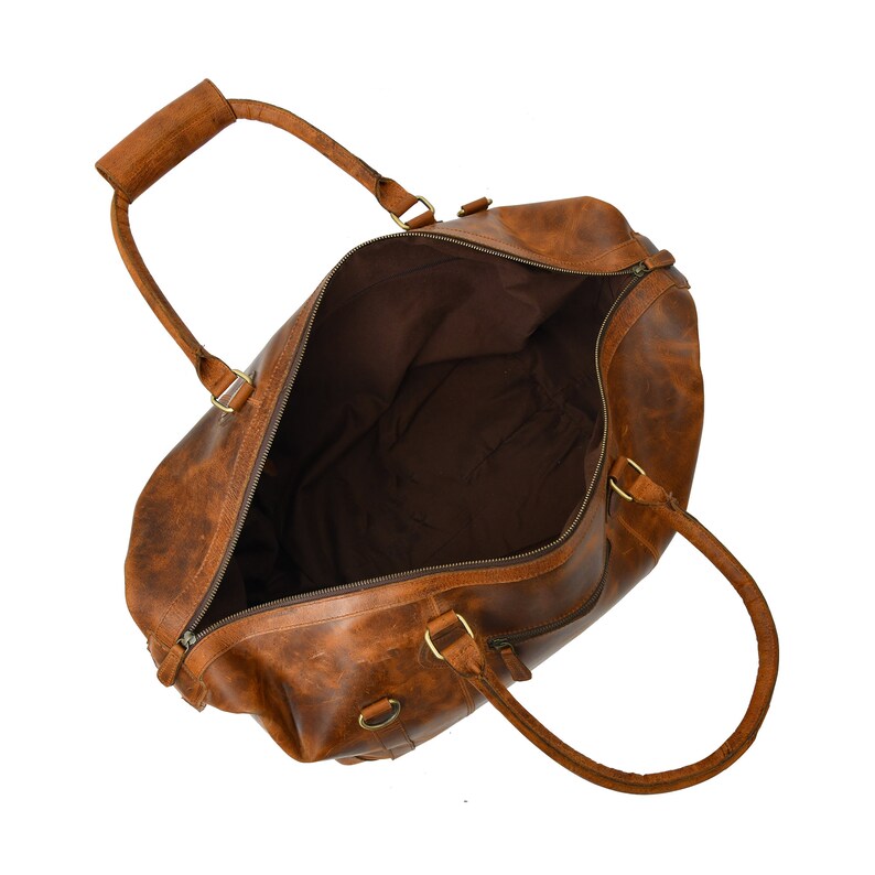 Classic Travel Duffle – Handcrafted Genuine Leather Carryall