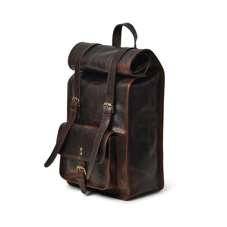 Classic Leather Backpack – Real Leather, Everyday Use