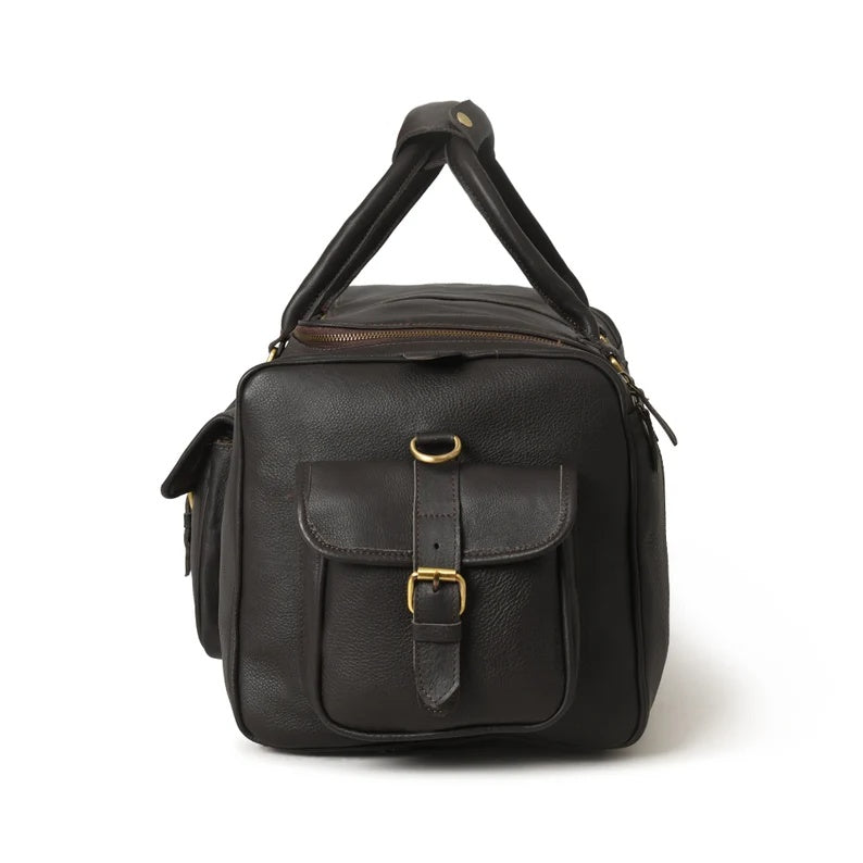 Handcrafted Leather Duffle Bag – Carry-On Travel Companion