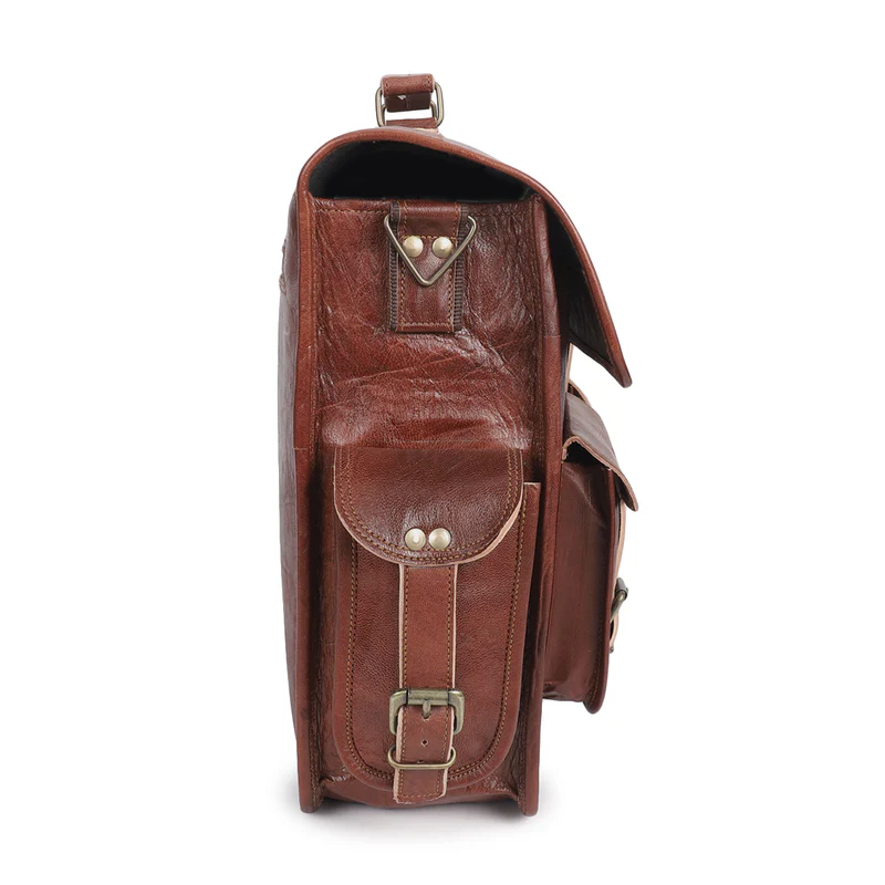 Leather messenger bags for men, leather satchel, leather shoulder bags for men, leather college bag, school bag