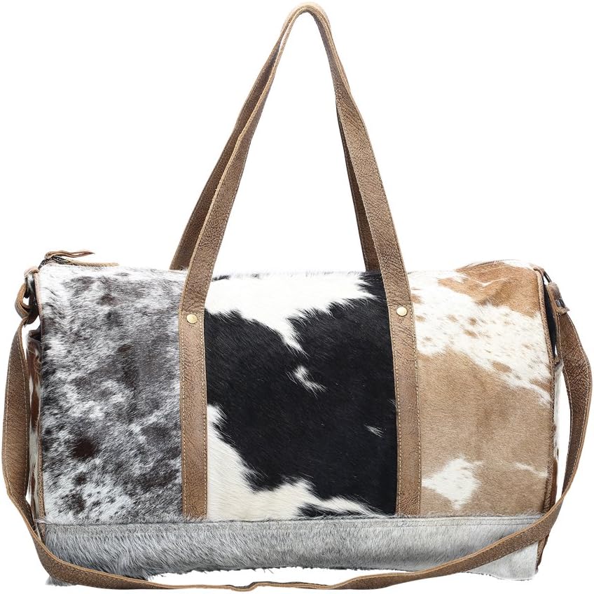 Premium Western Cowhide Travel Duffle – Handmade Leather