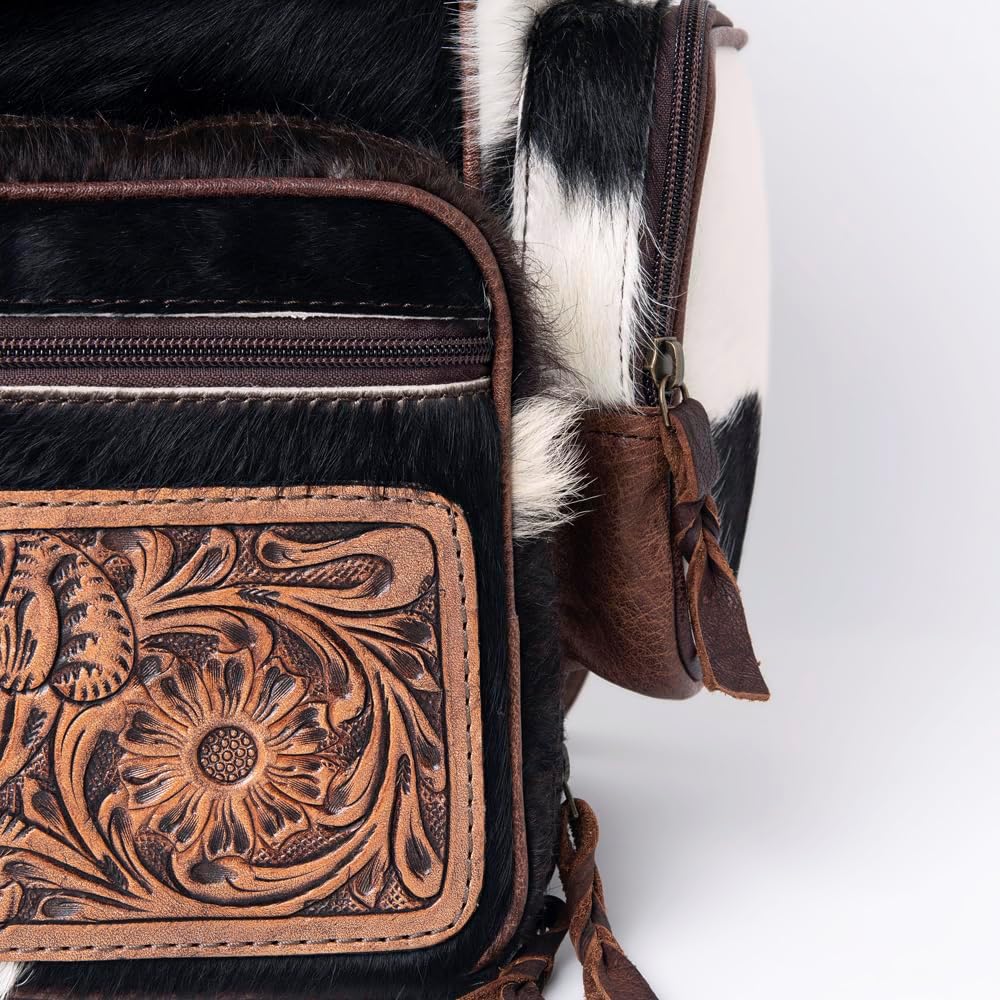 Western Leather Backpack – Vintage Cowboy Style