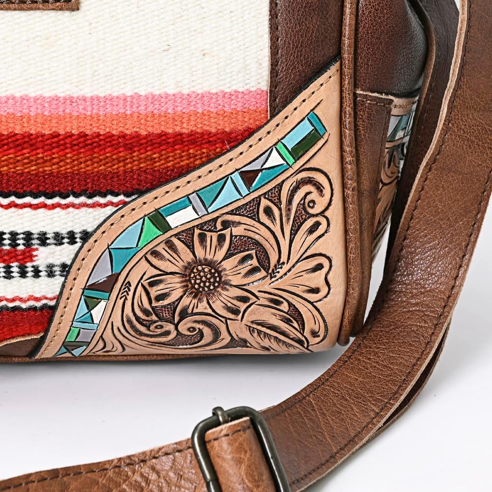 Western Weekender Bag – Real Leather Cowboy Duffle