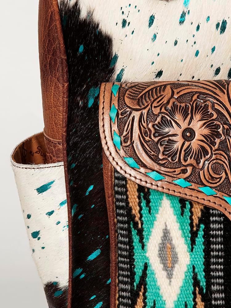 Western School Backpack – Durable Cowhide for Daily Use