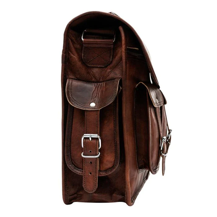 Premium Leather  Briefcase- Classic Messanger Bags For work & Travel