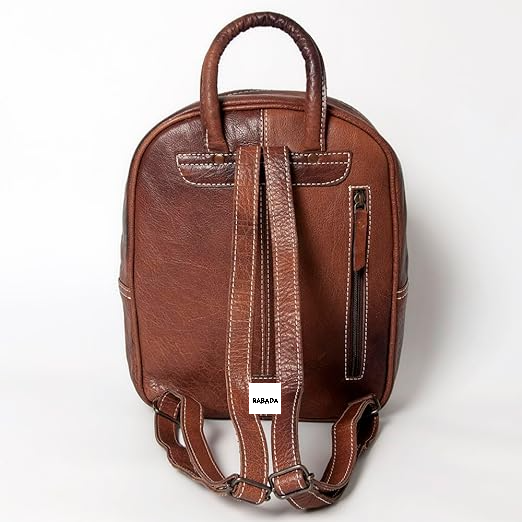 Western Aztec Leather Backpack – Handcrafted & Rugged