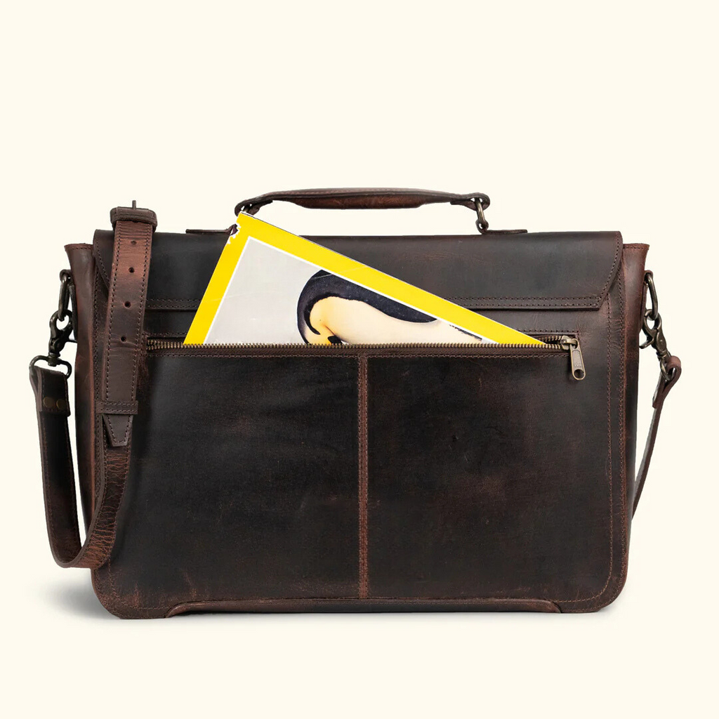 Buffalo Leather Crossbody Messenger Bag – Handmade, Durable & Classic