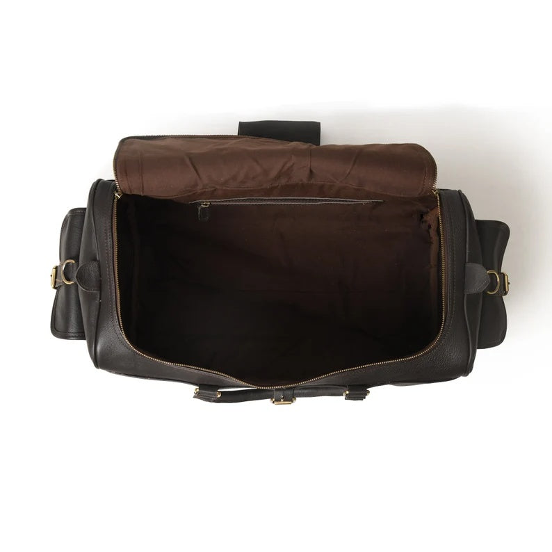 Handcrafted Leather Duffle Bag – Carry-On Travel Companion