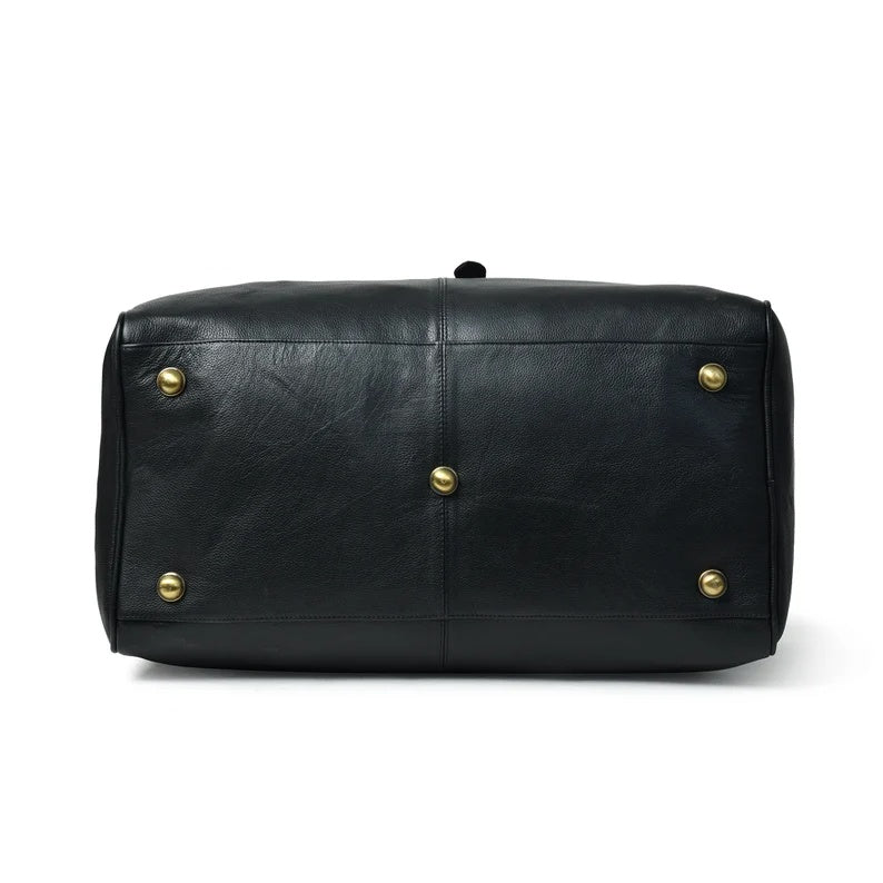 Genuine Leather Travel Duffle Bag – Premium Handmade Weekender