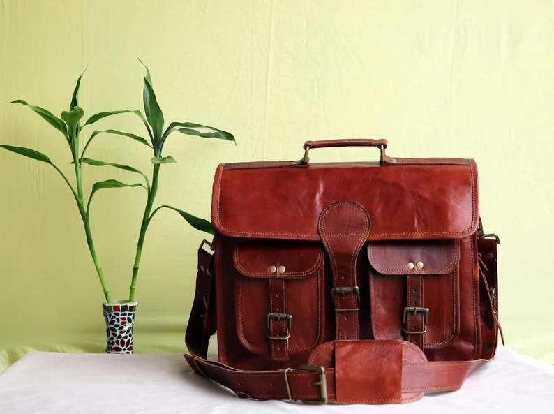 Crafted Elegance Real Leather Messenger Bags