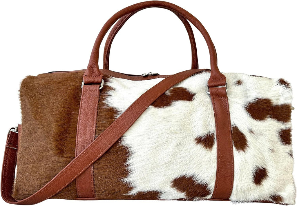 Genuine Leather Western Duffle Bag – Vintage Cowboy Style