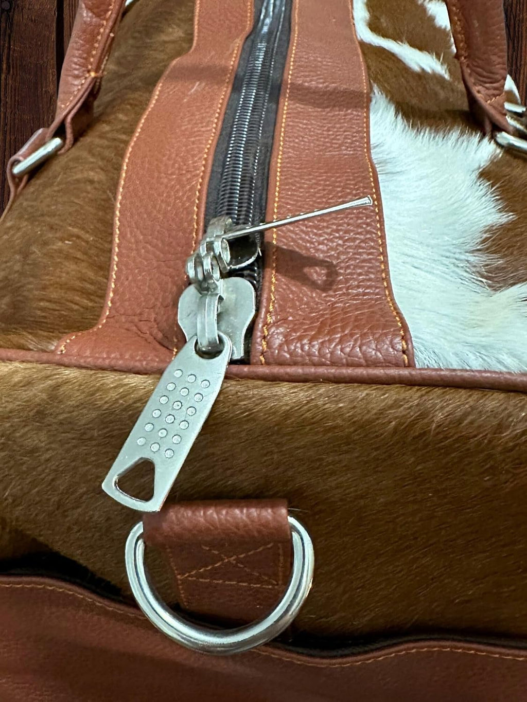 Genuine Leather Western Duffle Bag – Vintage Cowboy Style