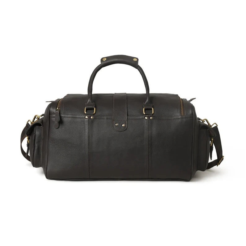 Handcrafted Leather Duffle Bag – Carry-On Travel Companion