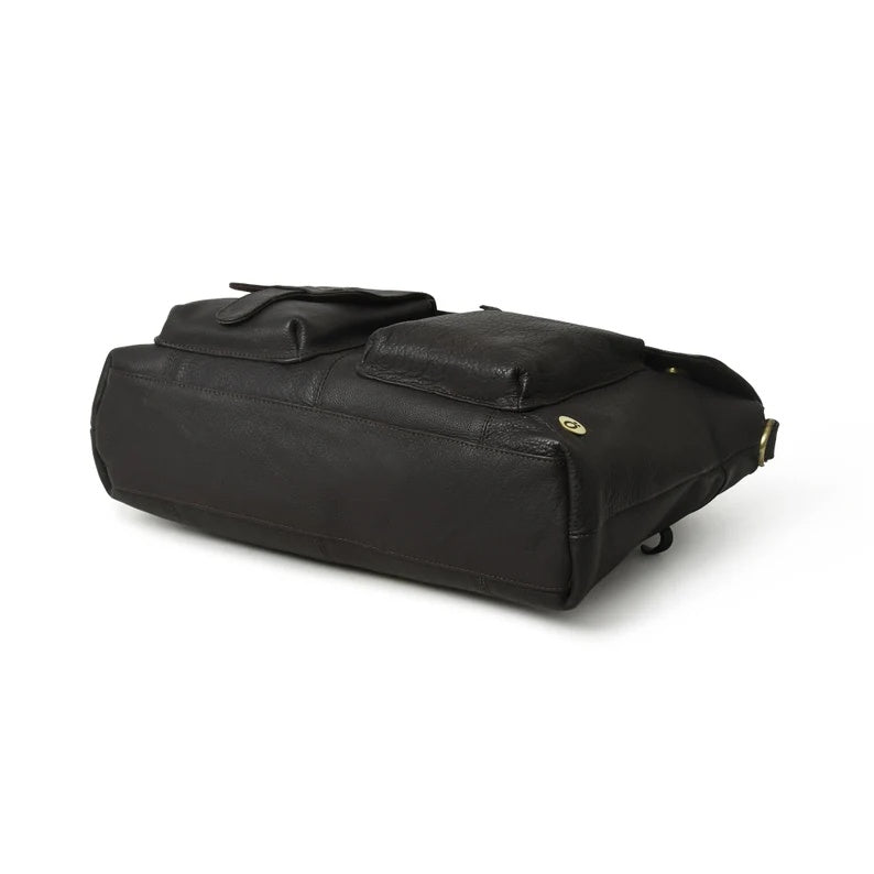 Men’s Leather Messenger Bag – Business Laptop Shoulder Bag