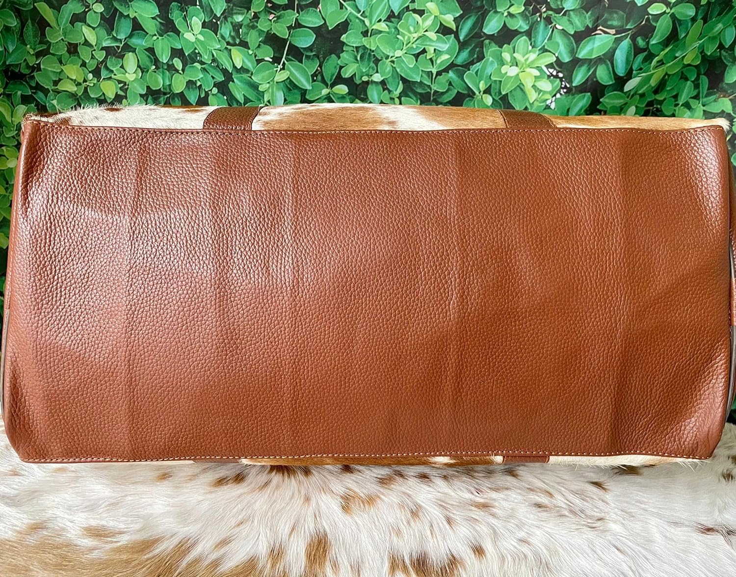 Genuine Leather Western Duffle Bag – Vintage Cowboy Style