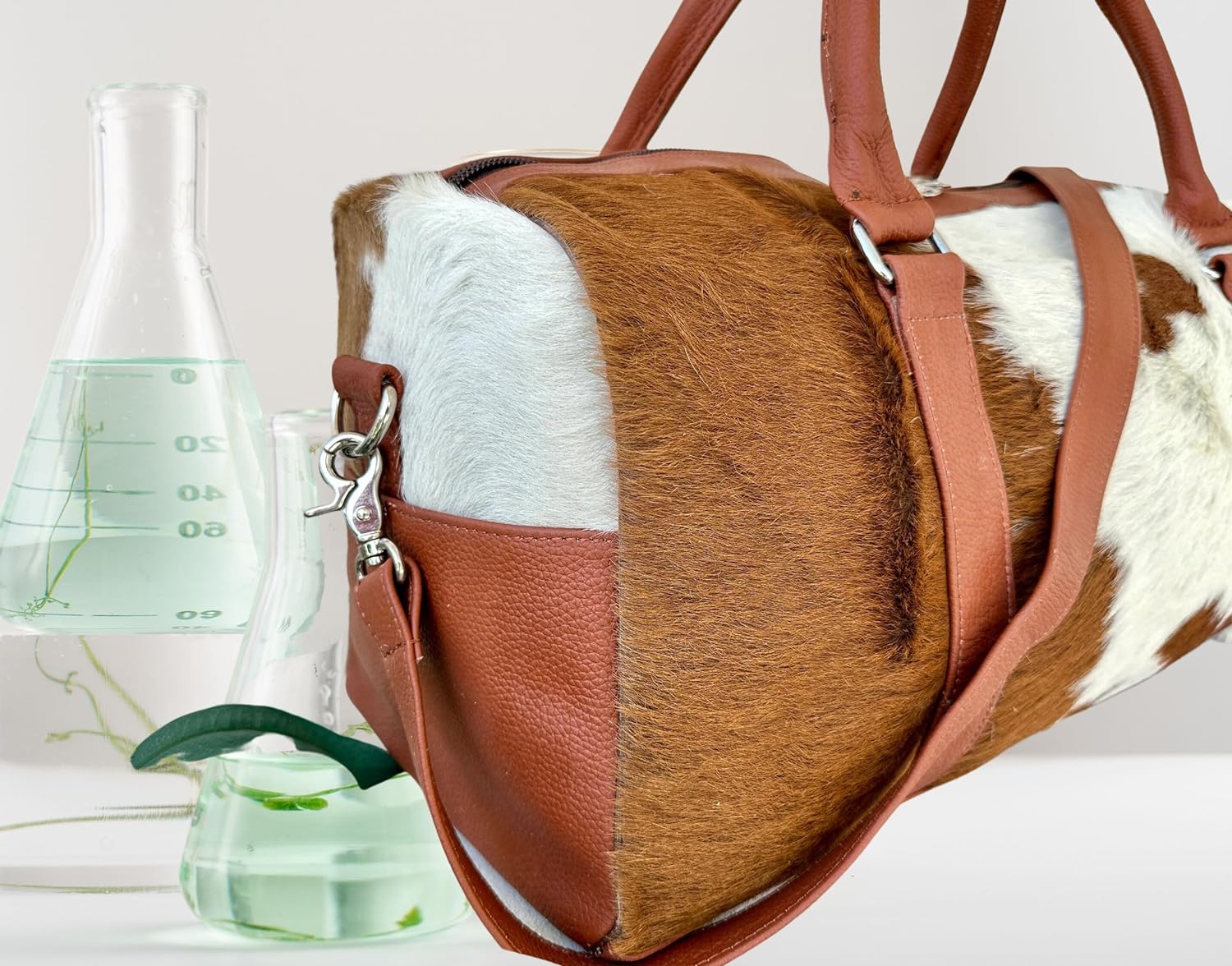 Genuine Leather Western Duffle Bag – Vintage Cowboy Style