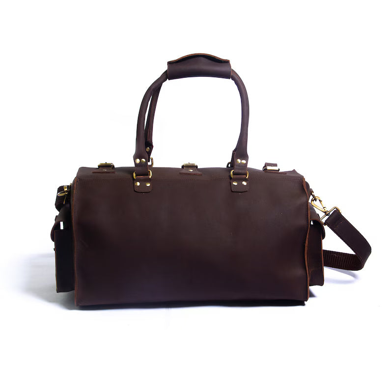 Classic Travel Duffle – Handcrafted Genuine Leather Carryall