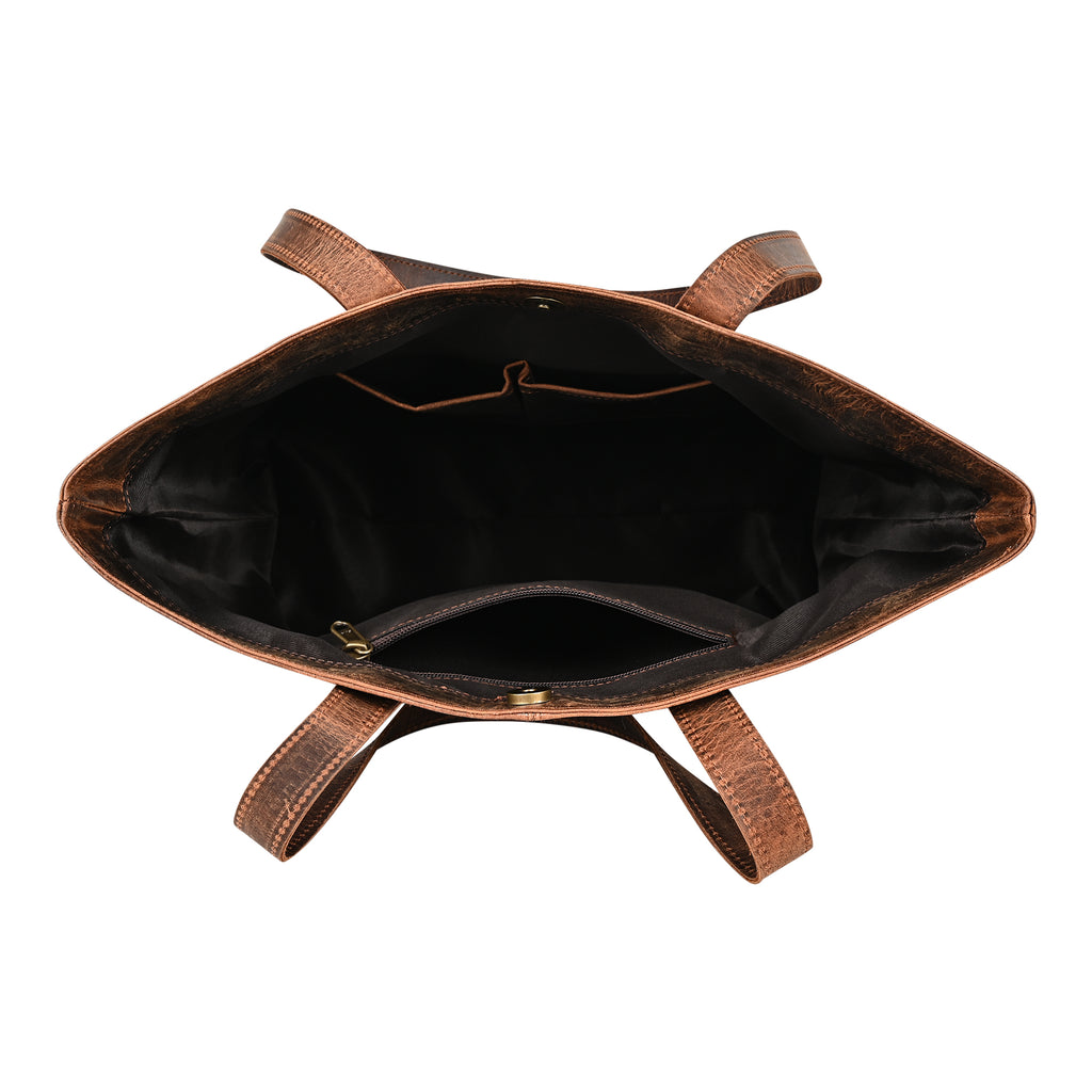 Premium Leather Tote – Handmade from 100% Genuine Leather
