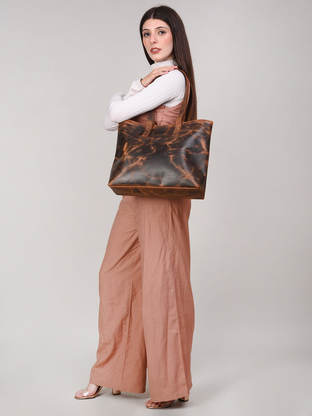 Premium Leather Tote – Handmade from 100% Genuine Leather