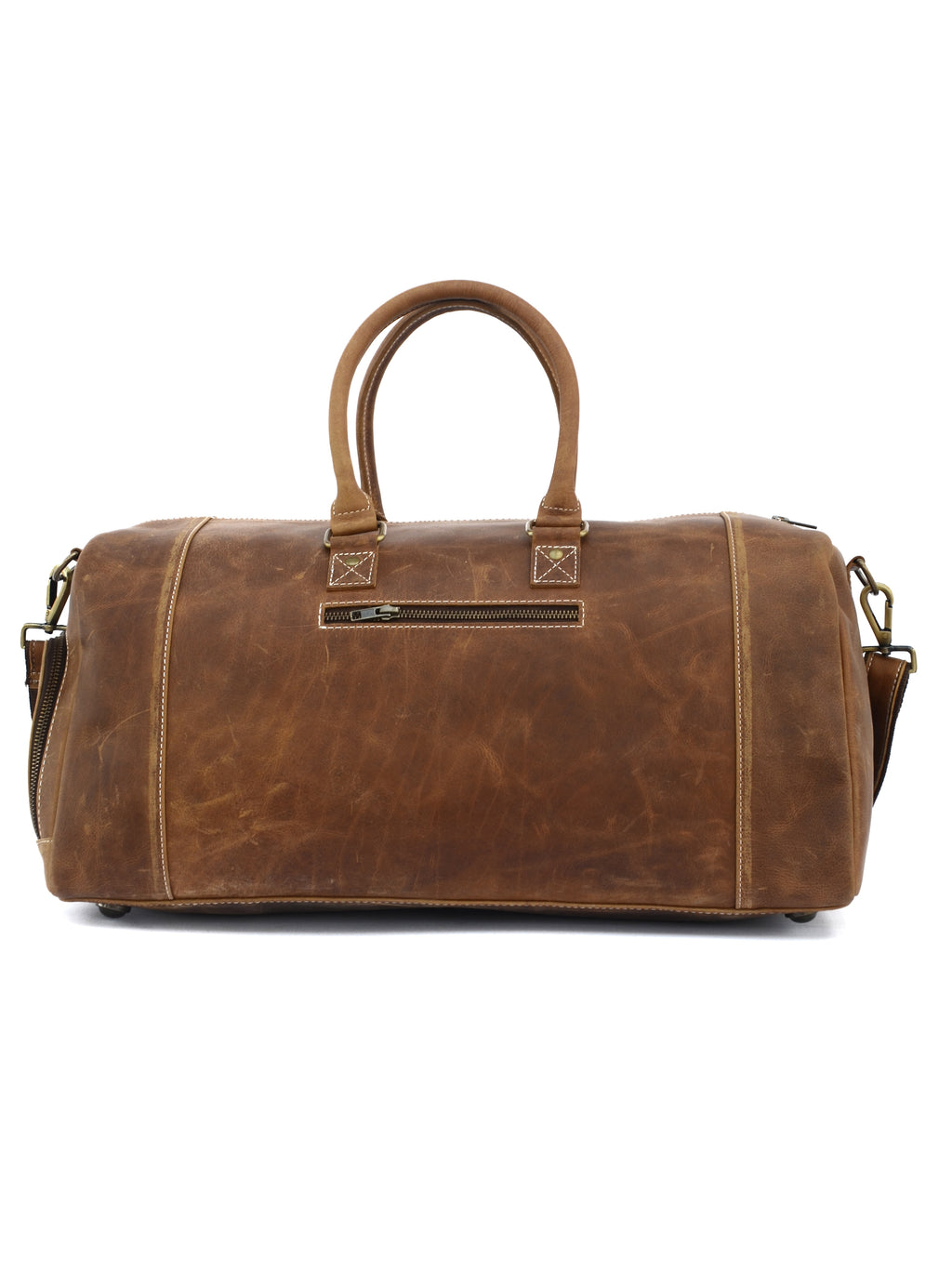 Real Leather Duffle Bag for Travel – Handmade & Durable