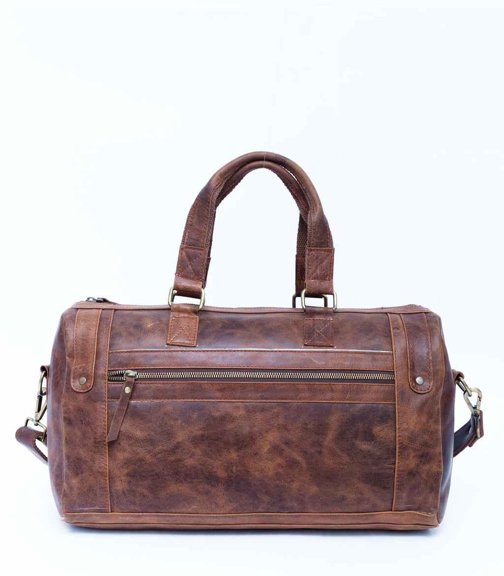 Genuine Leather Gym & Travel Duffle Bag for Men