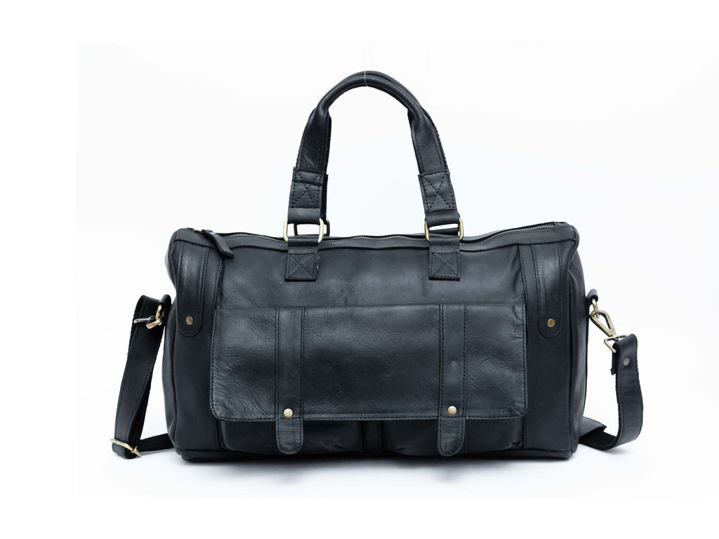 Classic Leather Overnight Bag – Durable & Elegant