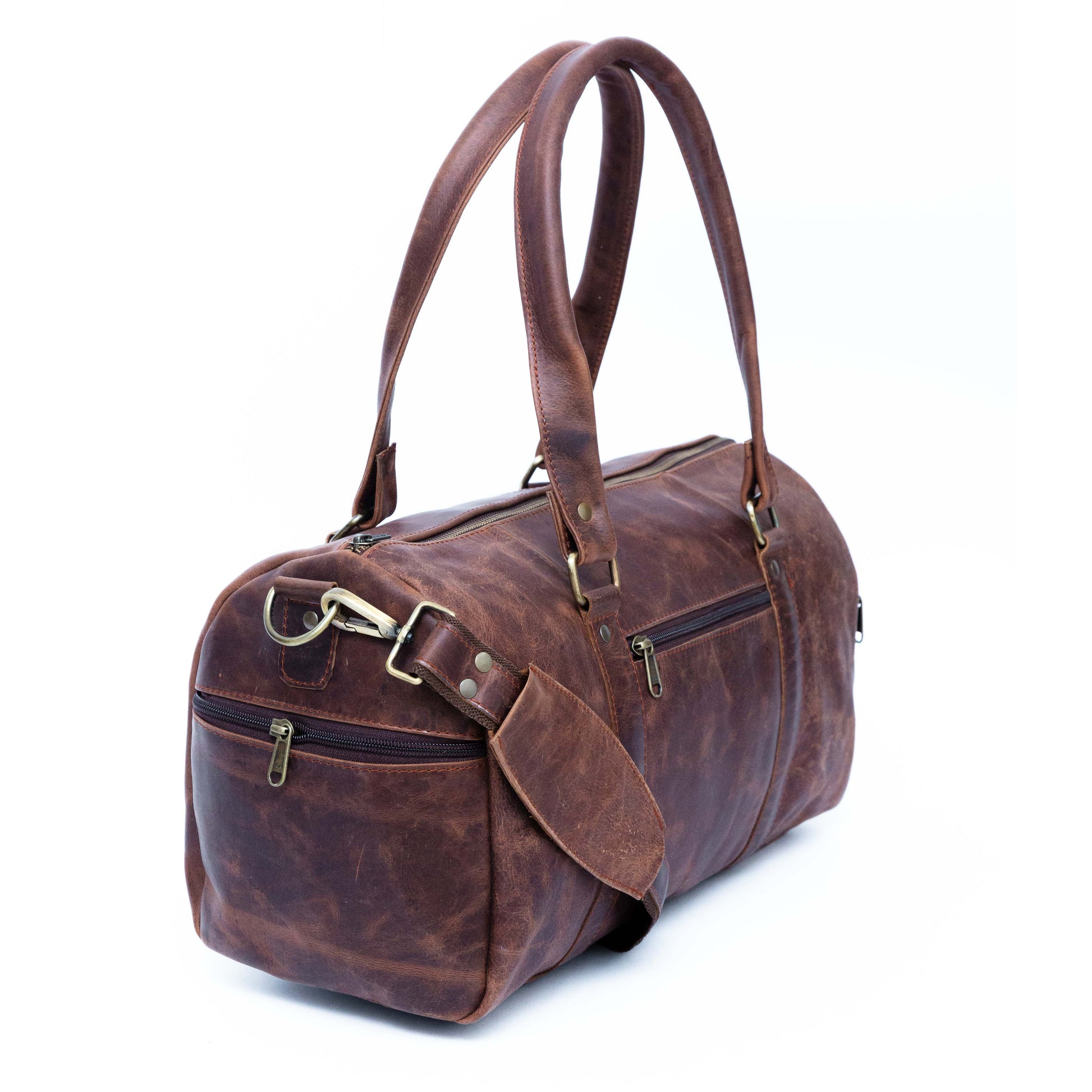 Genuine Leather Gym & Travel Duffle Bag for Men