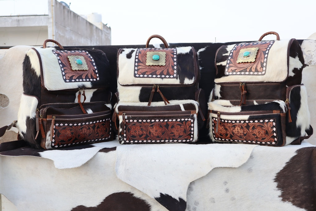 Western Leather Backpack – Vintage Cowboy Style