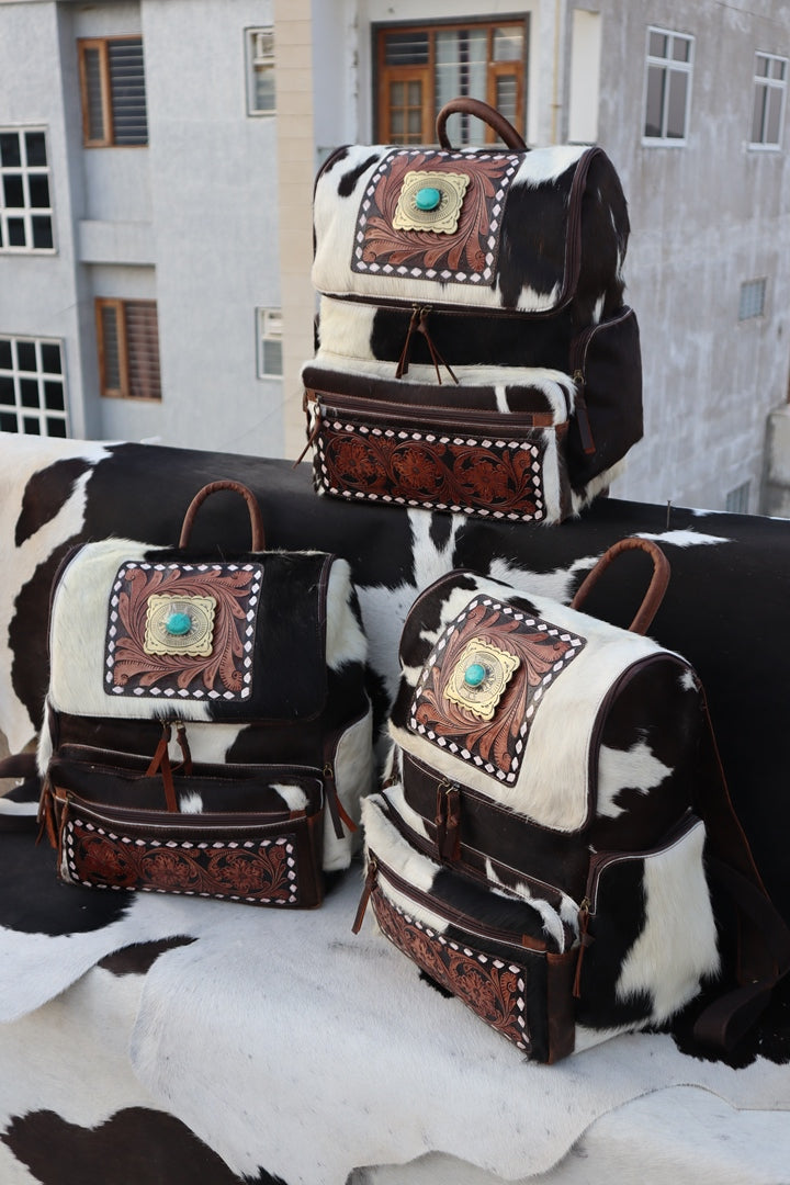 Western Leather Backpack – Vintage Cowboy Style