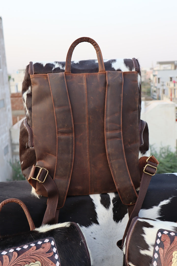 Western Leather Backpack – Vintage Cowboy Style