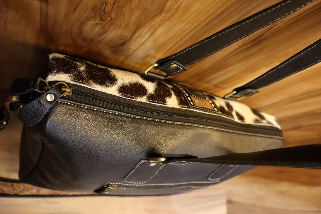 Cowhide Leather Duffle Bag – Hair-On Western Weekender