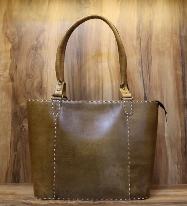 Premium Leather Shoulder Tote – Stylish Handbag for Everyday Use