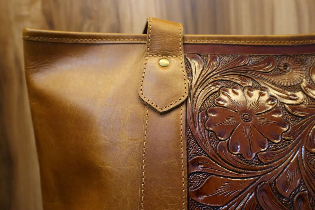 Women's Leather Tote Bag – Handmade Genuine Leather Shoulder Bag