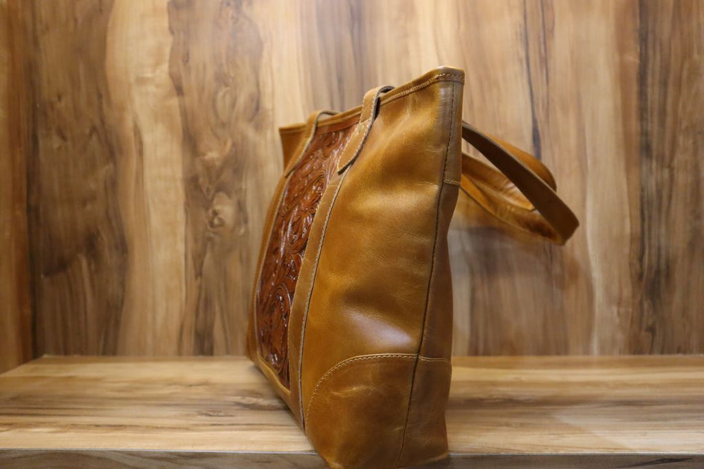 Women's Leather Tote Bag – Handmade Genuine Leather Shoulder Bag