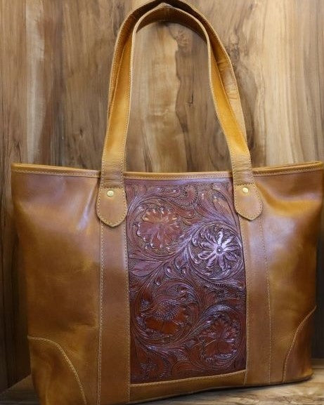 Women's Leather Tote Bag – Handmade Genuine Leather Shoulder Bag
