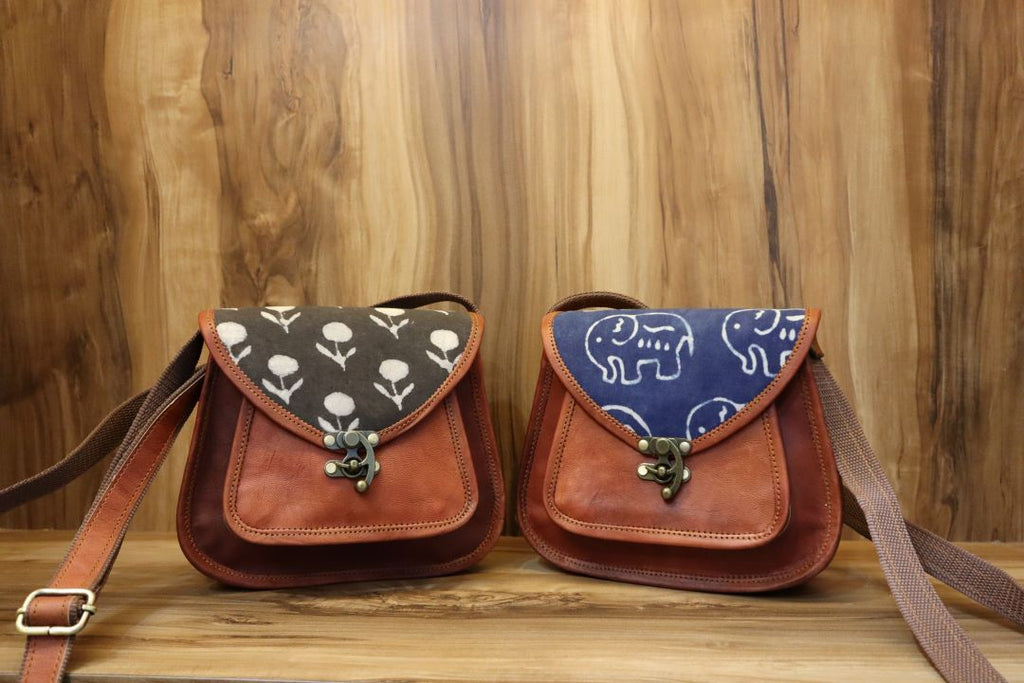 Minimalist Leather Sling Bag – Vintage Style, Modern Fit