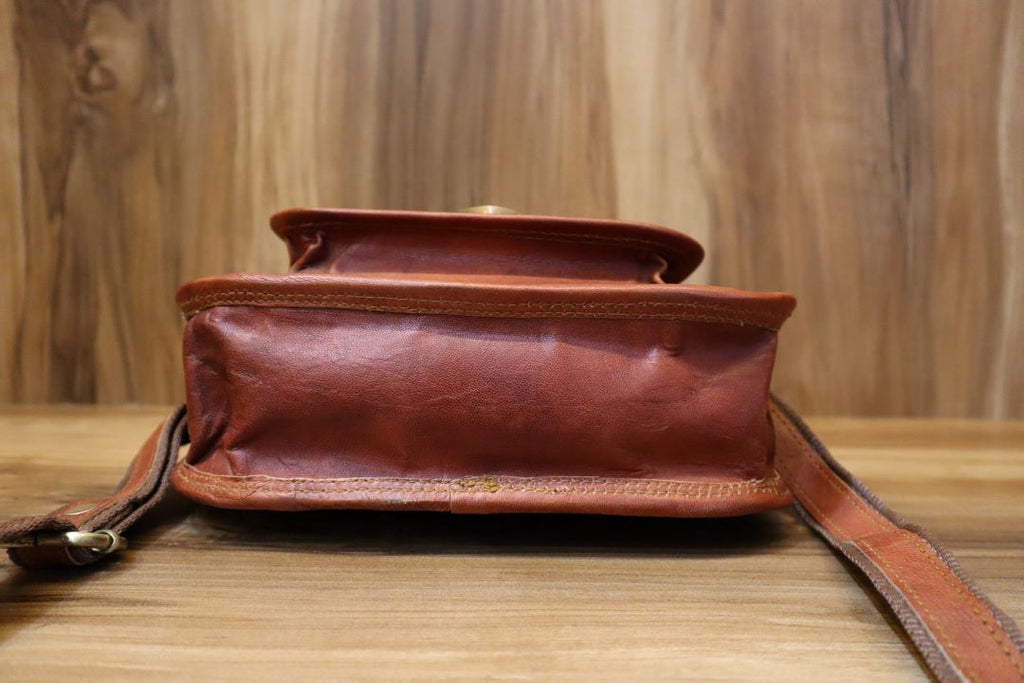 Classic Genuine Leather Crossbody Sling Bag