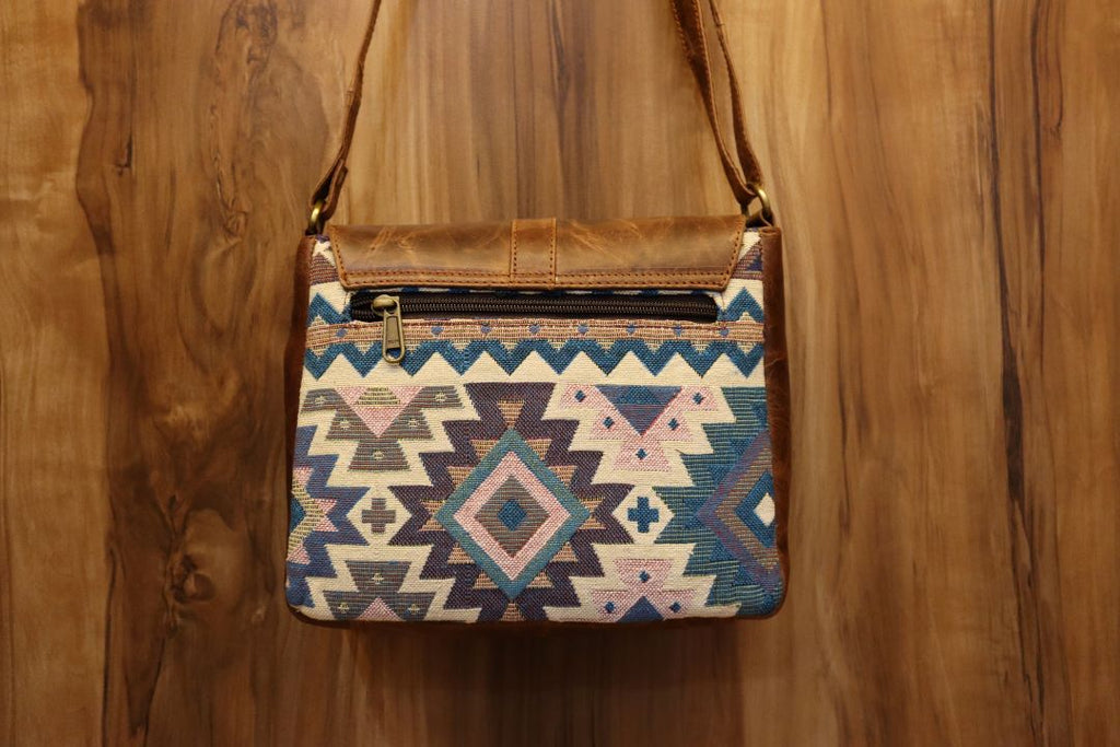 Aztec Pattern Genuine Leather Sling Bag – Bold & Beautiful