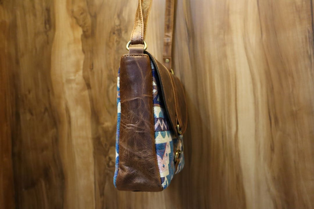 Aztec Pattern Genuine Leather Sling Bag – Bold & Beautiful