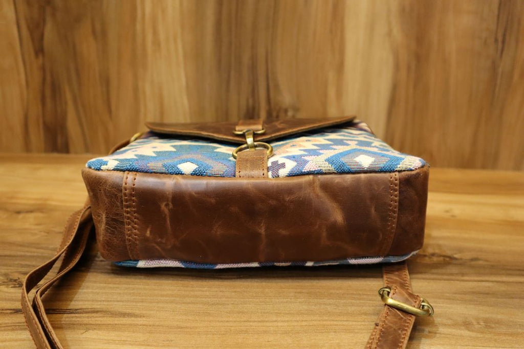 Aztec Pattern Genuine Leather Sling Bag – Bold & Beautiful