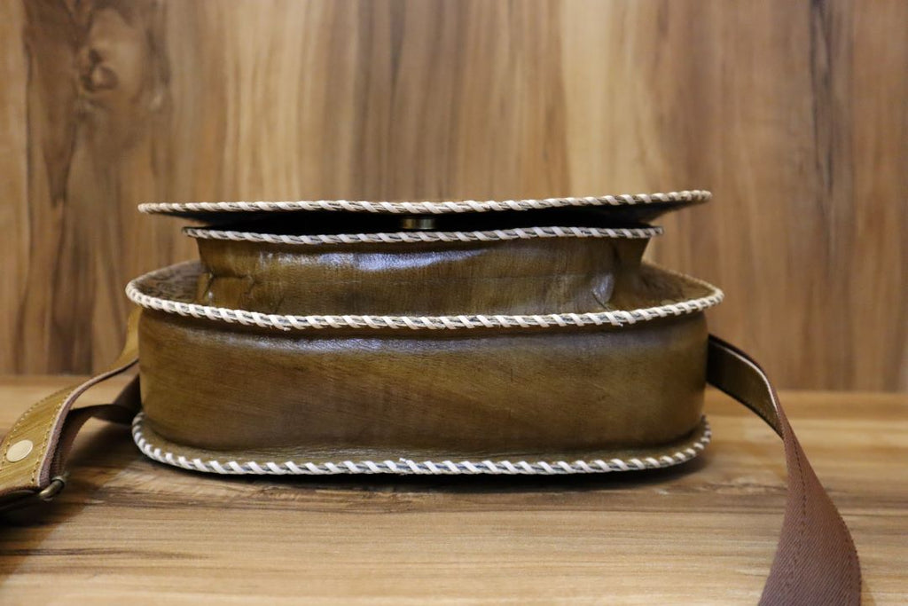 Premium Genuine Leather Sling Bag – Timeless & Durable