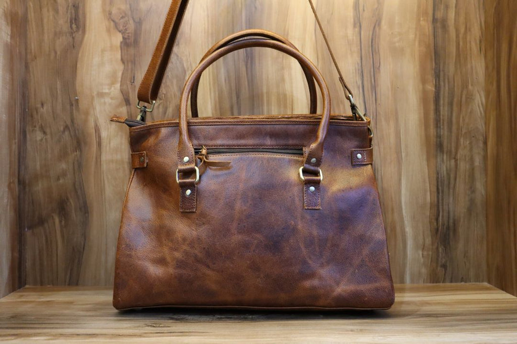 Western Weekender Bag – Real Leather Cowboy Duffle