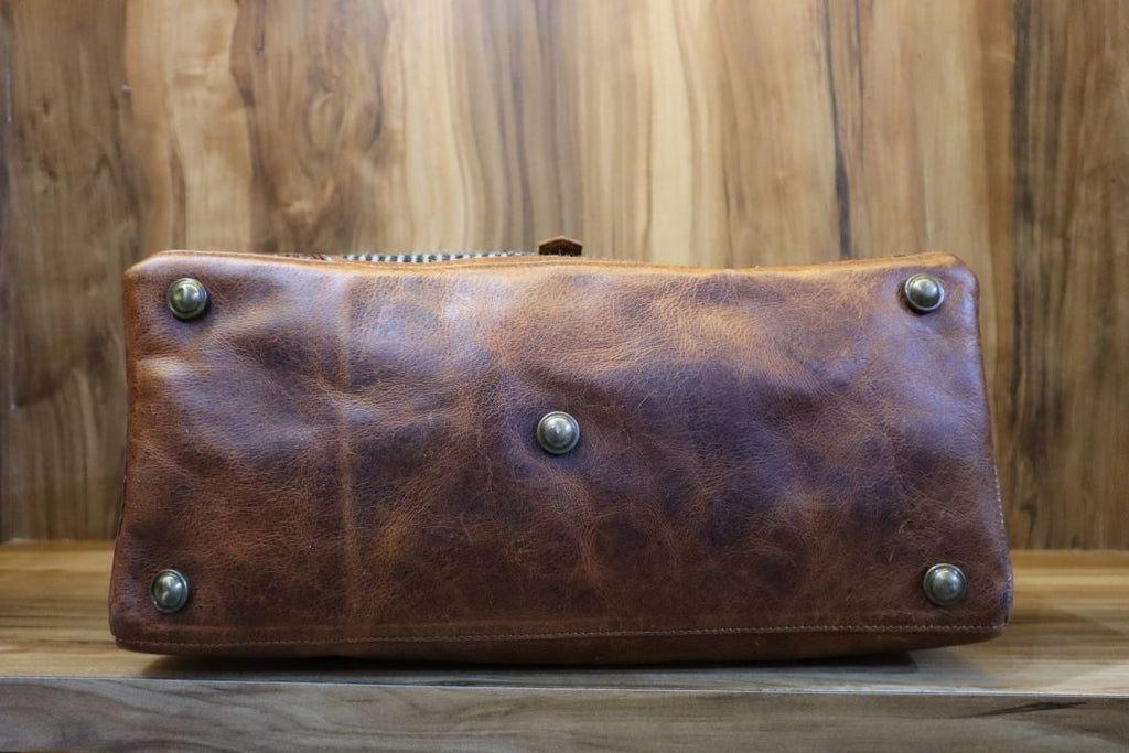 Western Weekender Bag – Real Leather Cowboy Duffle