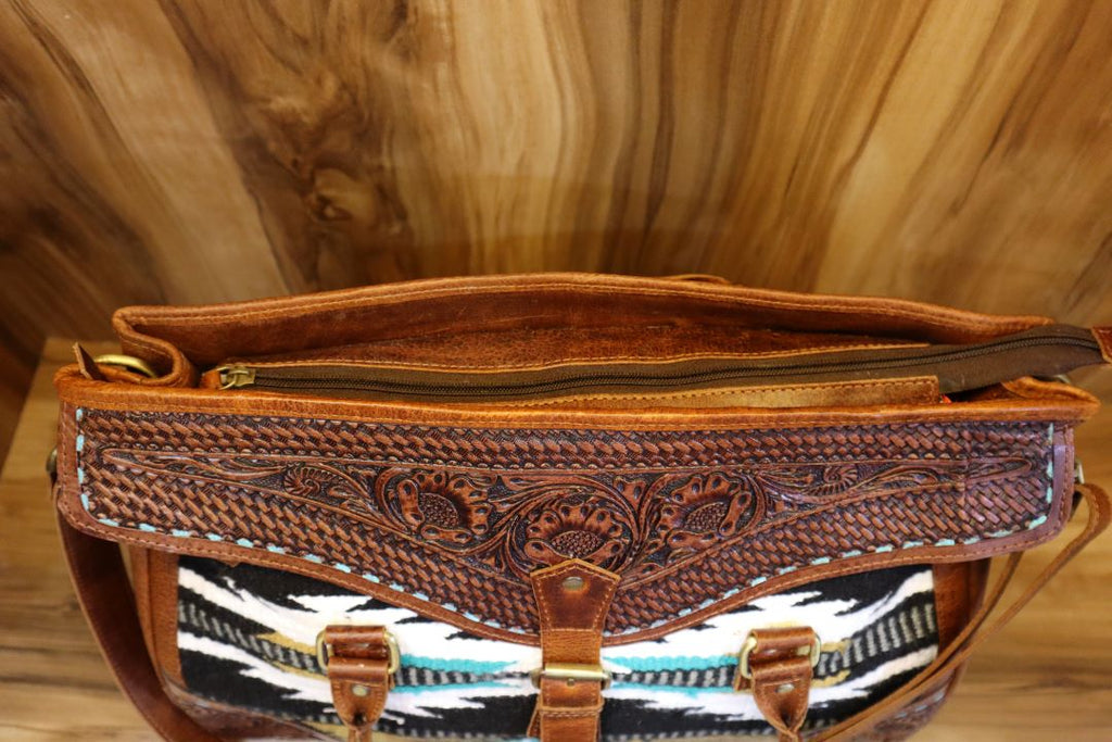 Western Weekender Bag – Real Leather Cowboy Duffle