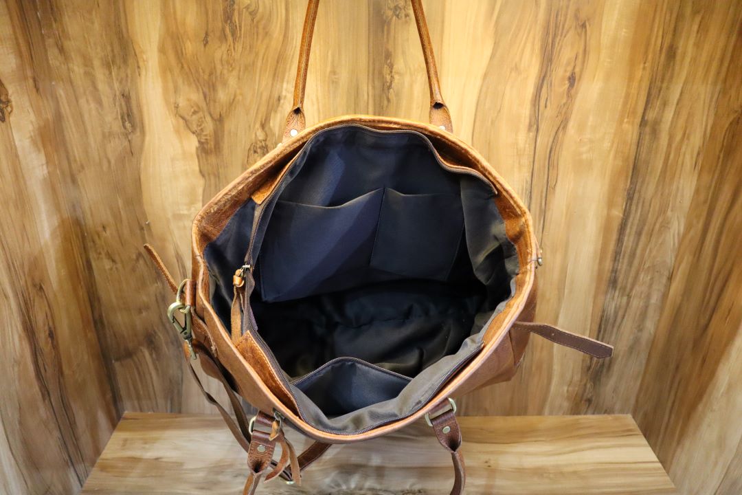 Western Weekender Bag – Real Leather Cowboy Duffle