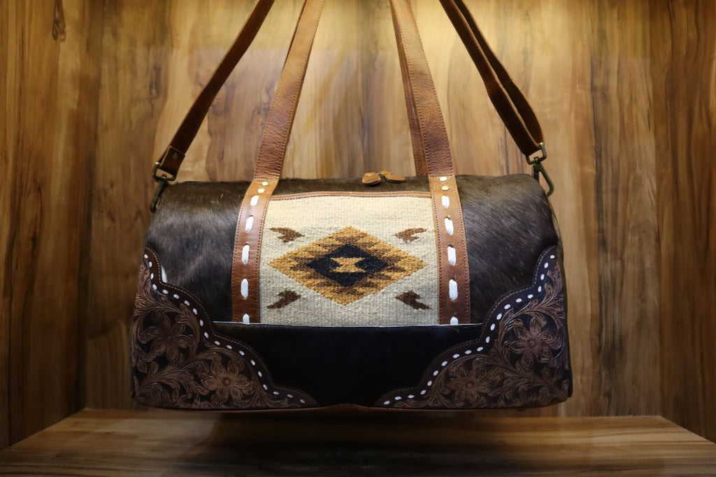 Premium Saddle Leather Duffle – Western Travel Gear