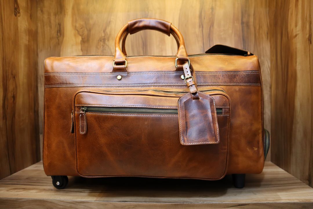 Handcrafted Genuine Leather Duffle – Vintage Travel Bag