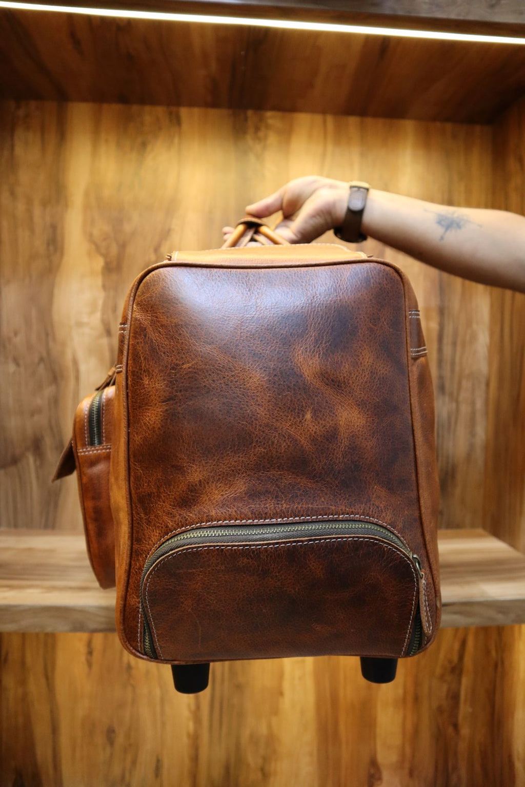 Handcrafted Genuine Leather Duffle – Vintage Travel Bag