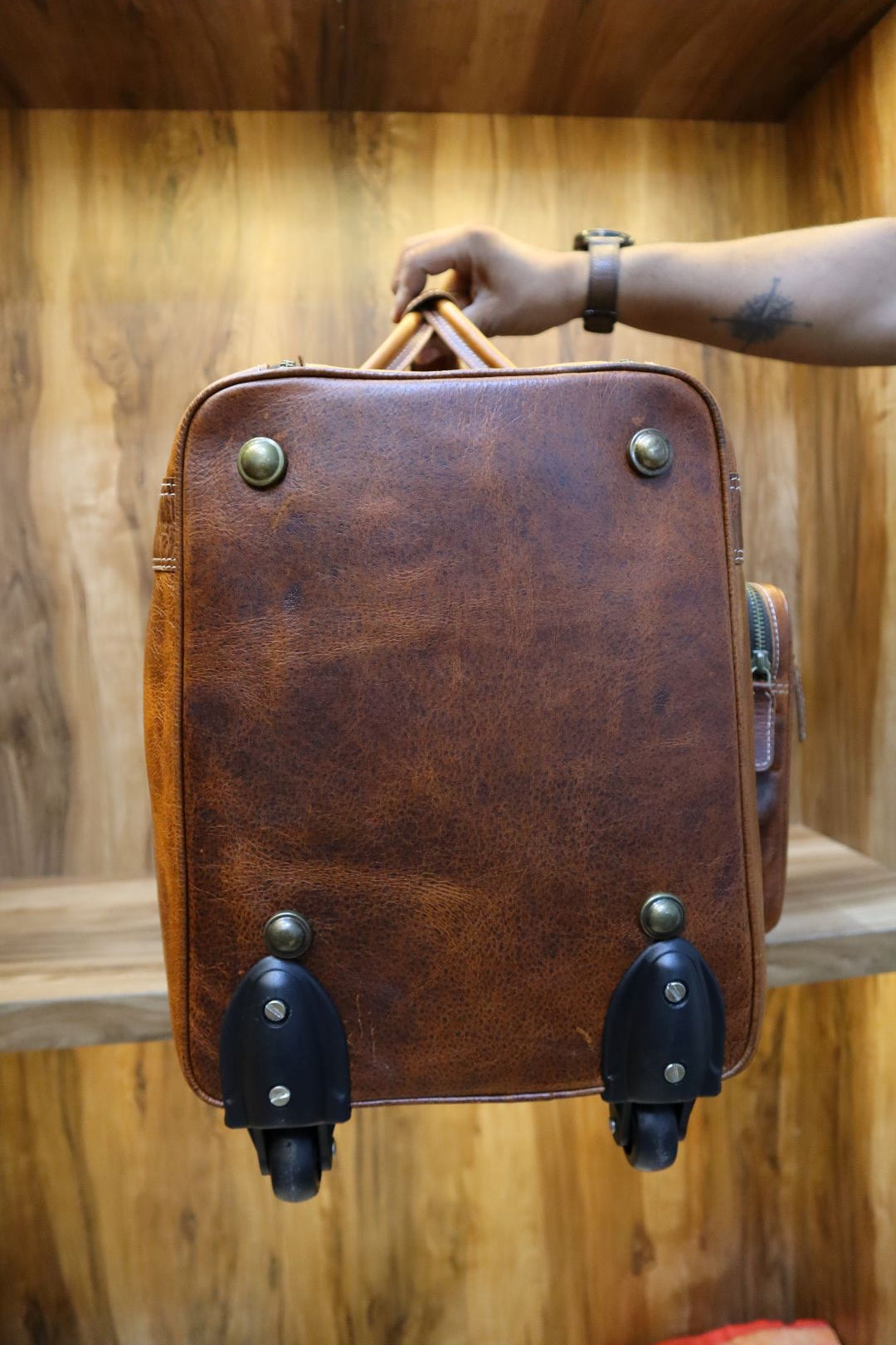 Handcrafted Genuine Leather Duffle – Vintage Travel Bag